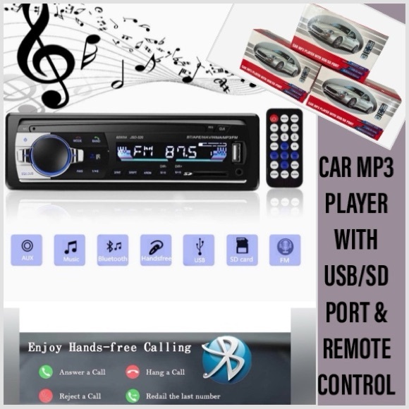 Aigoss Bluetooth Car Stereo, 4x60W Car Audio FM Radio, MP3 Player USB/SD PORT🎶 - Picture 3 of 16